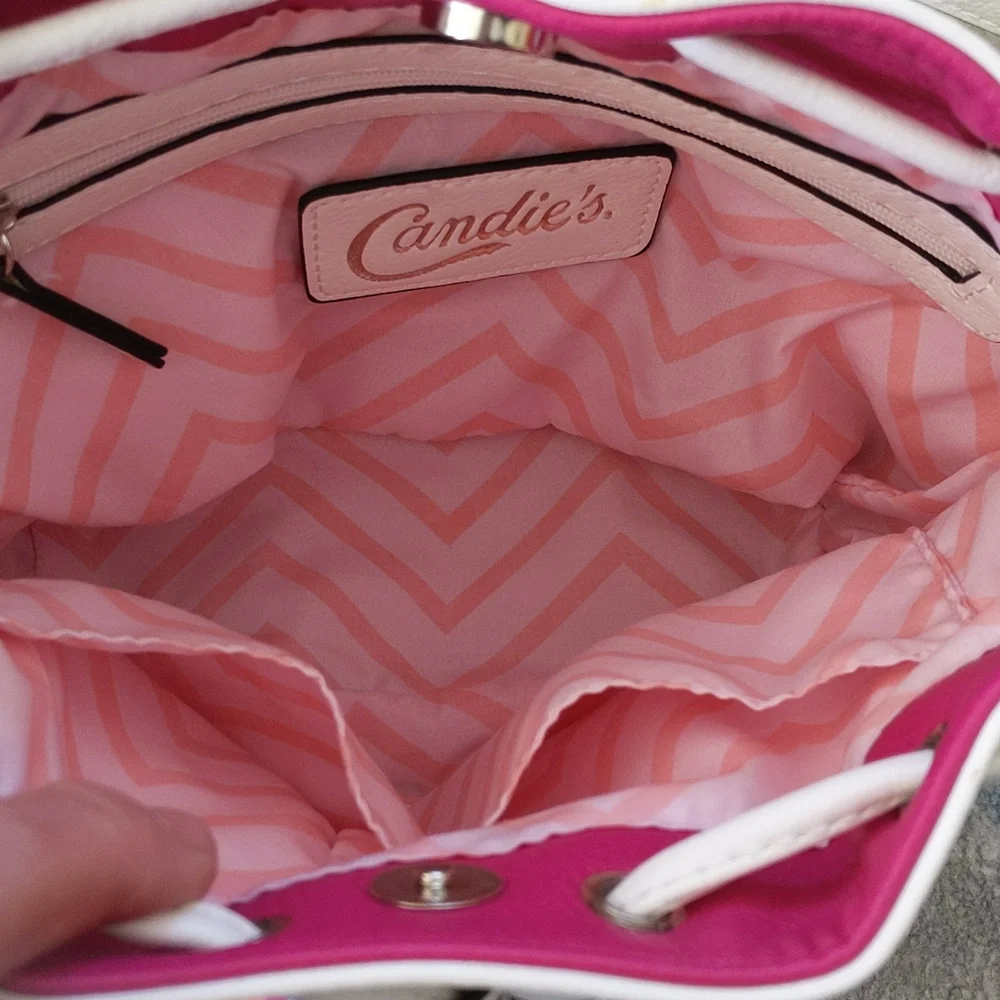 Candie's Faux Leather Tassel Lined Shoulder Bag Pocketbook